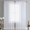 Colorful Semisheer Modern Privacy Romantic Curtains Light Filtering Window Scarf For Living Room Bedroom Study Room Decor