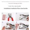 Metal Snaps For Clothes Button Press Tool Diy Sewing Snap Buttons Colorful Five Claw Buckle Brackets Handicraft Kit Supplies