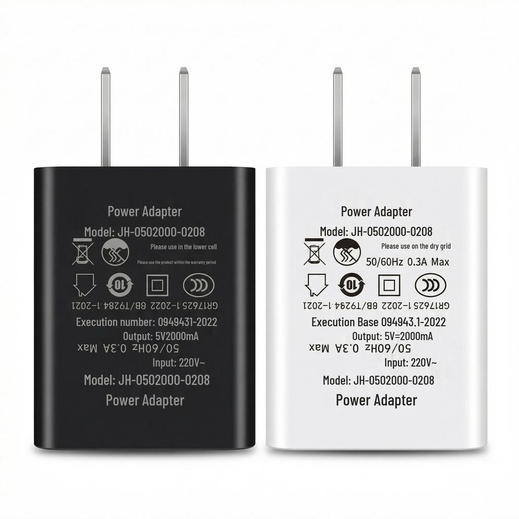5V2A USB Power Adapter 1A3C Certified Charger for Android Devices