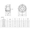 2/5/10pcs M4-M10 304 A2 Stainless Steel Prevailing Torque Type All Metal Insert Hex Hexagon Self Lock Nut With Flange Locknut
