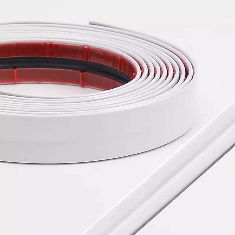 

3meters Background wall decoration tape Wall Corner Protector Molding Styling Trim Sticker door trim Strip Furniture Edge Bumper білий