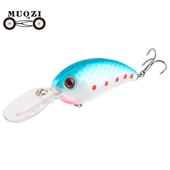 1Pc Crank 3D Eyes Fishing Lure Hard Bait Bass Crankbait Sharp Fish Hook Tackle