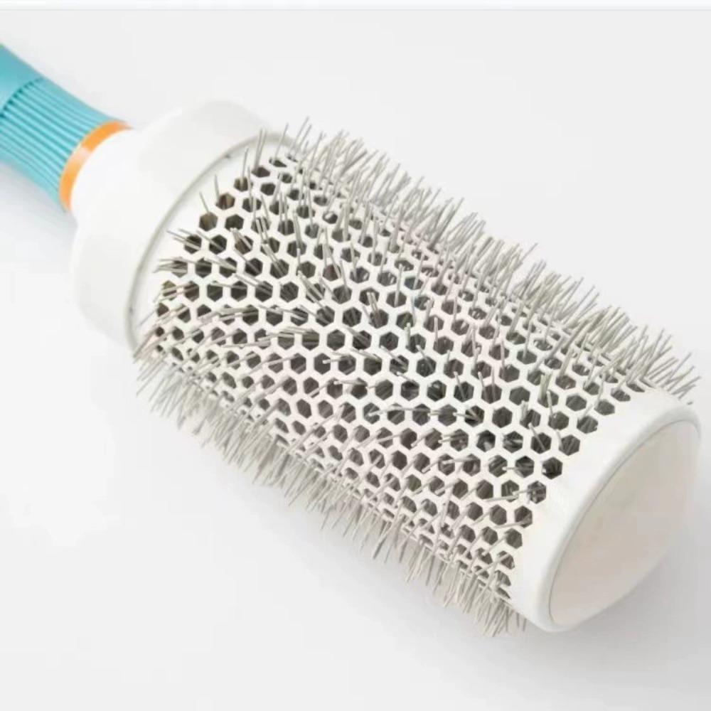 Professional Salon Hair Styling Brush Round Barrel Curly Hair Comb Hairderssing Comb Wet and Dry Dual Use Hairbrush Roller Tools