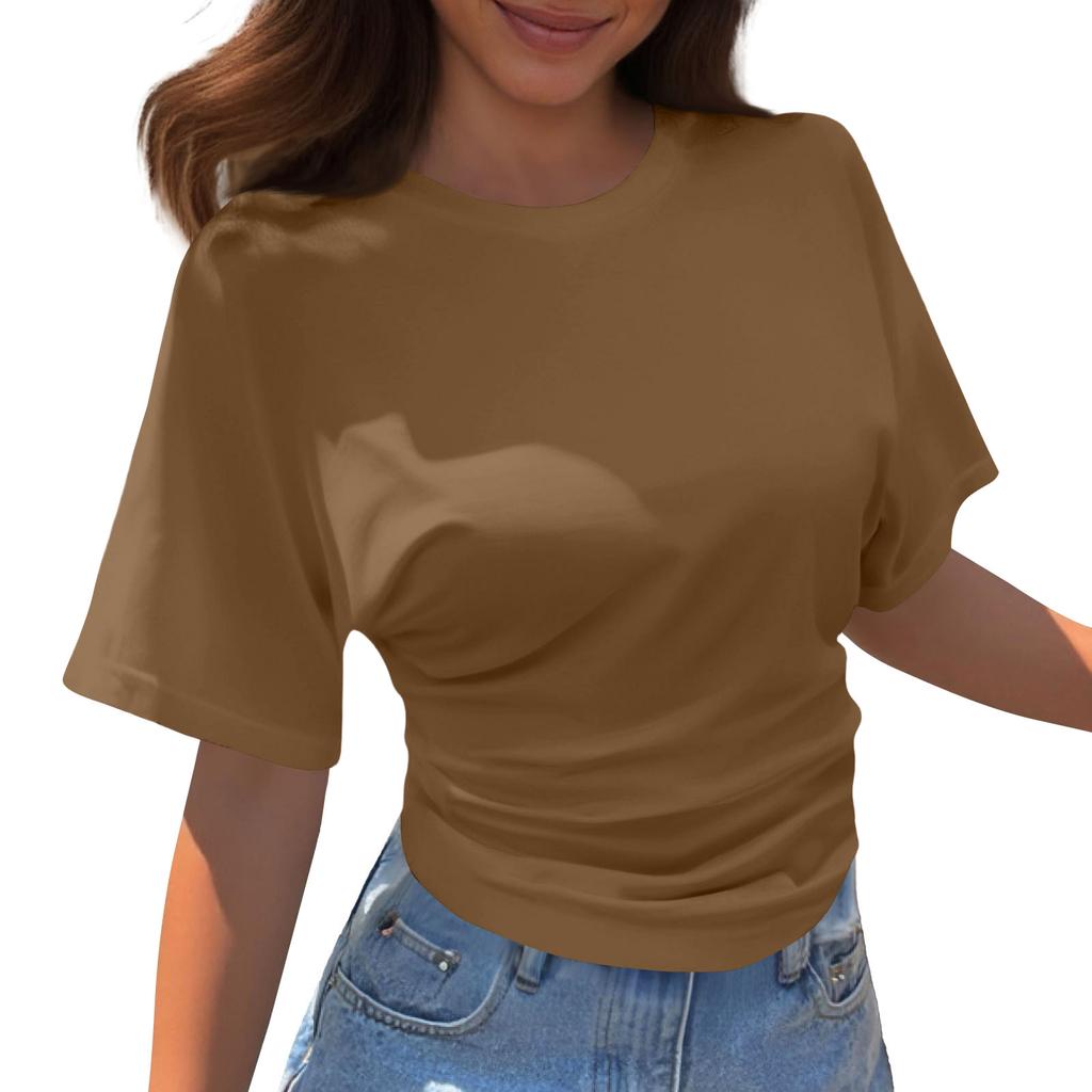 Women's Round Neck  Loose Lightweight Spring/Summer Top