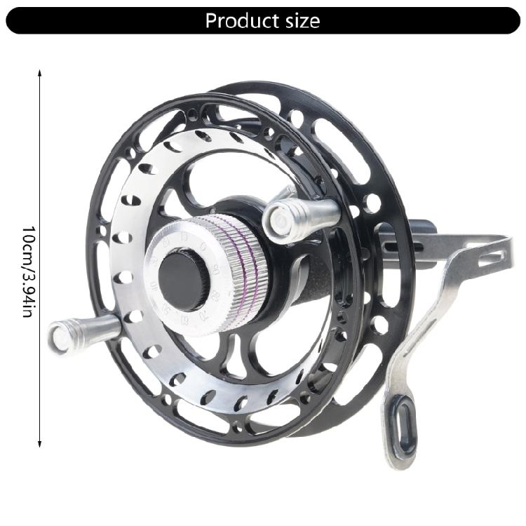 Fliegenfischen Rolle Outdoor Angelschnur Trommelrolle Salzwasser Süßwasser Sound Handrollen Schnurspulen Angelzubehör