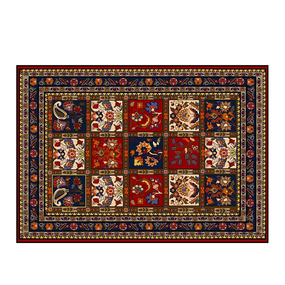 VIKAMA Luxury Moroccan Boho Rug, Non-Shedding Non-Slip Bedroom Living Room Carpet,Fade Resistant,Hallway Long Carpet Home Decor