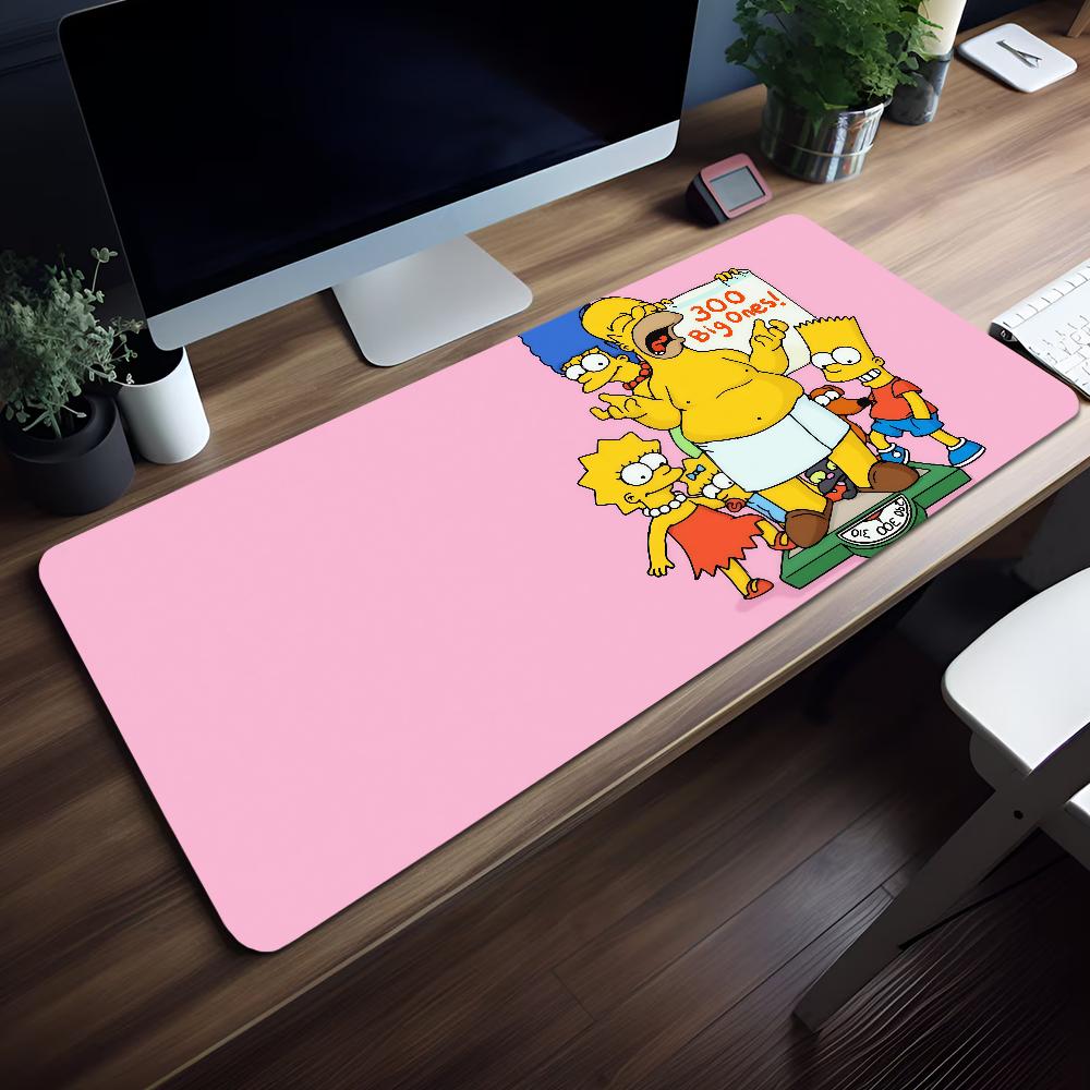 Funny Mouse Pad The Rubber Desktop XXL Desk Mats Non-slip Cartoon S-Simpsons Gaming Thickened Large MousePad Office