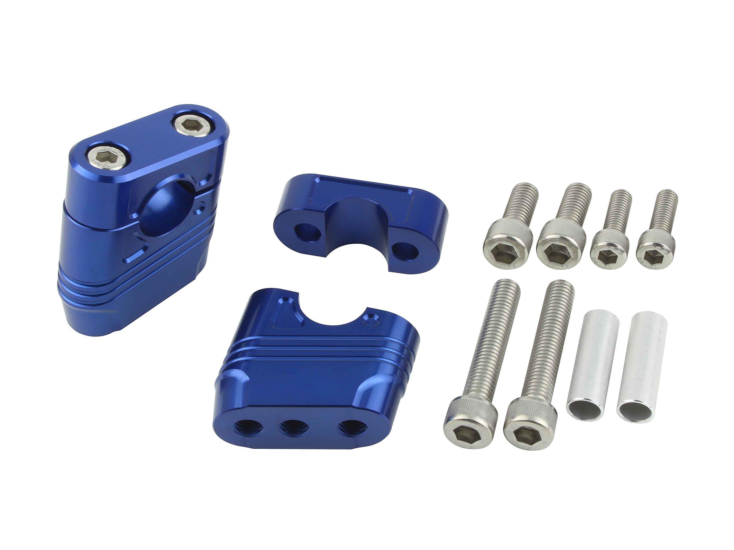 

POSH 070052-01 Motorcycle Equipment Muscle Position Bracket Blue синий