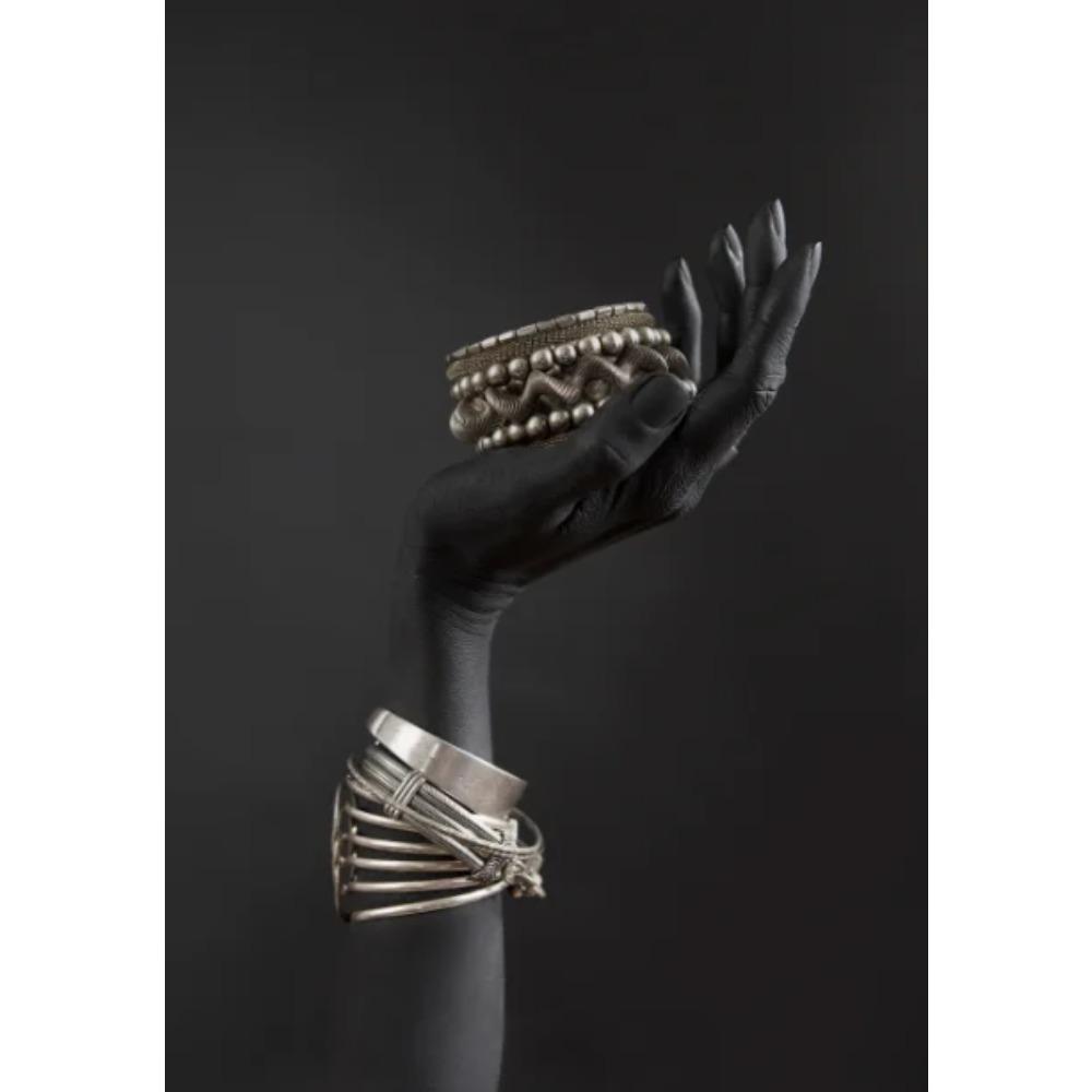 African Women Classic Black Gold Gestures Posters and Prints Female Portraits Canvas Painting Wall Art Pictures for Home Deco