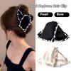 Elegant Large Bow Hair Claw Beaded Triangle Hair Clips Hairpins Women Girls Sweet Hair Ornament  Hair Accessories