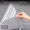 2Pack Kitchen OilProof Static Cling Transparent Wall Protector, Heat Resistant Transparent45*300cm