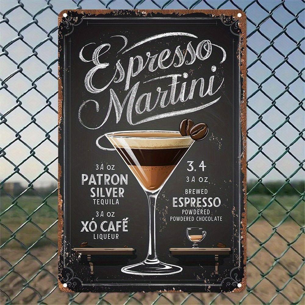 

Vintage Cocktail Food Metal Sign Wall Art Decor 20x30cm