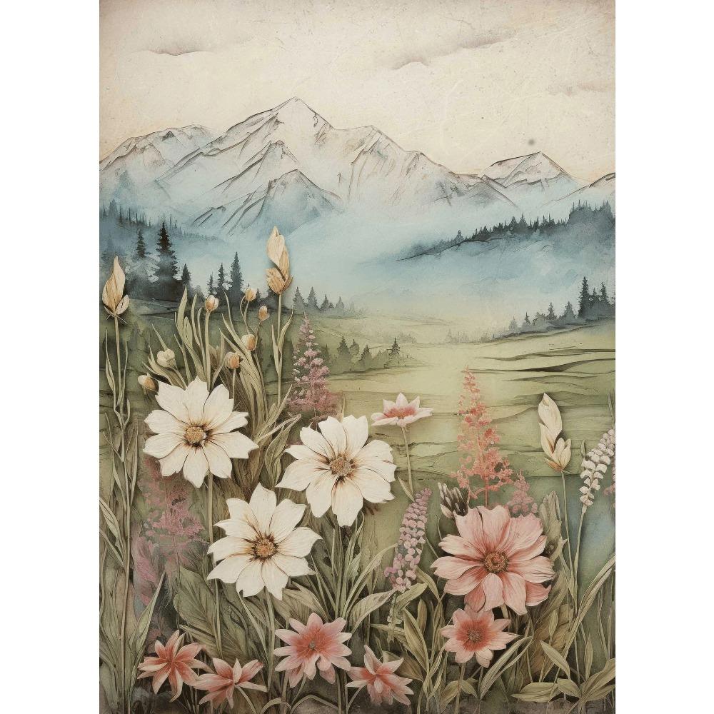 Nursery Landscape Sunset Daisy Flower Posters Wildflower Field Modern Prints Canvas Painting Wall Art Pictures Home Room Decor
