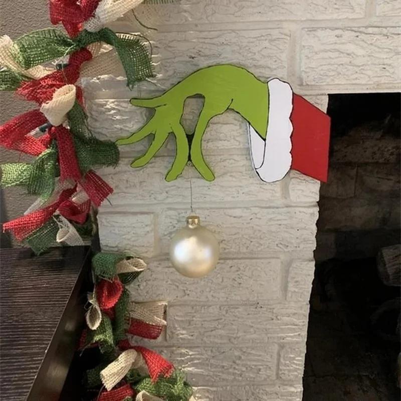 Christmas Home Decoration Thief Hand Cut Out Thanksgiving Interior Decoration Window Fireplace Christmas Thief Decorations