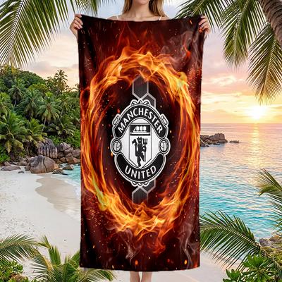 Manchester United FC Print Quick Dry Beach Towel Microfiber Absorbent Portable Travel Swimming Towel