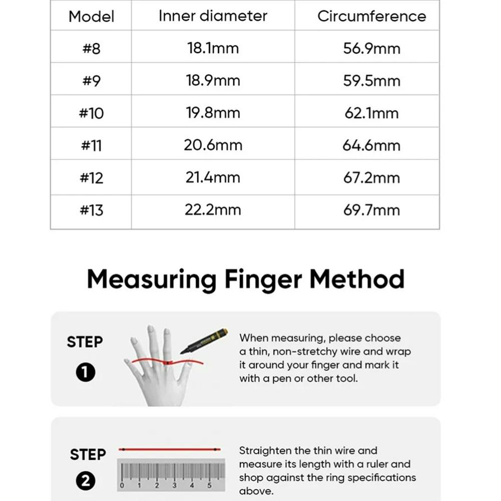 Smart Ring Heart Rate Blood Pressure Blood Oxygen Sleep Monitoring Step Counting Activity Tracking Family Friends Sharing Ring
