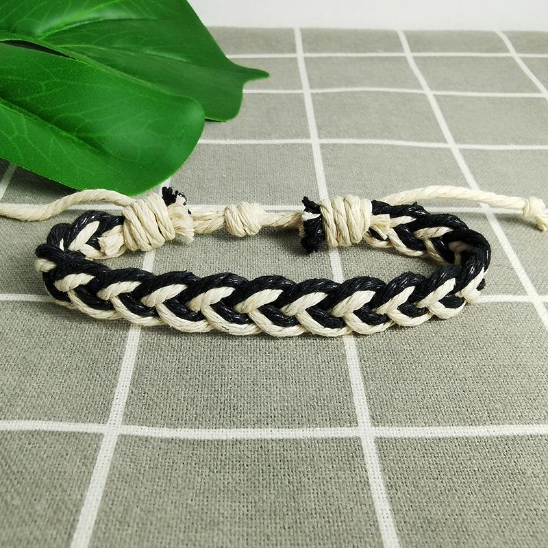 Handmade Korean Retro Adjustable Woven Bracelet for Men and Women