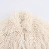 New autumn models, women's clothing, fashionable and versatile design, long fur lapel collar and long sleeves