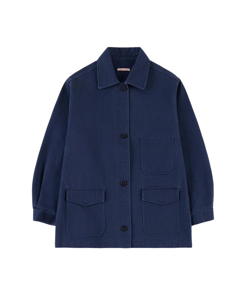 Vanone Atelier O3763 Washed Work Jacket_Navy