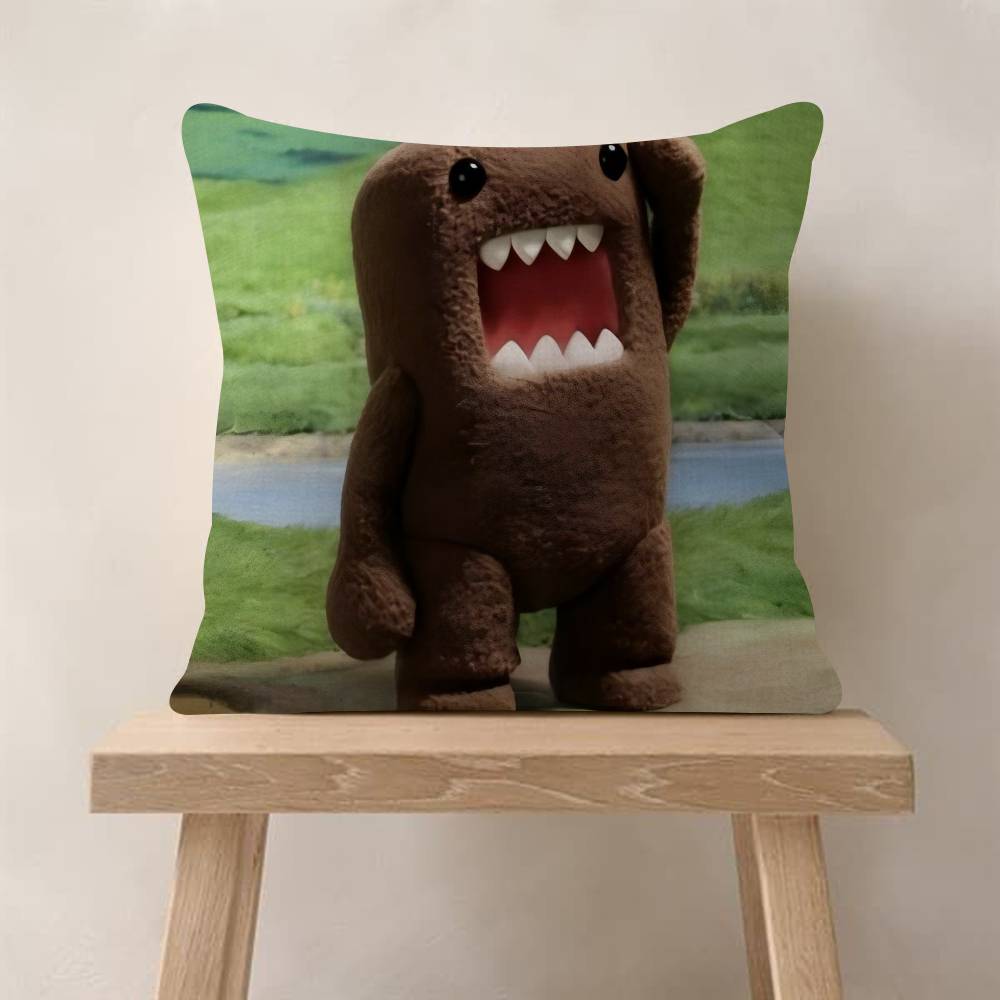 Cute DomoKun Classic Movie Pillow Cushion Cover Pillowcase Living Room Sofa Home Decor Customized