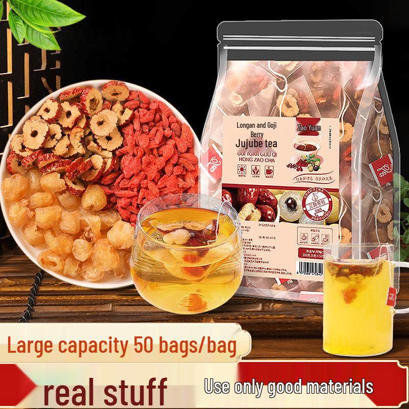 Чай с лонганом, красным фиником и ягодами годжи для комфорта в менструальный период