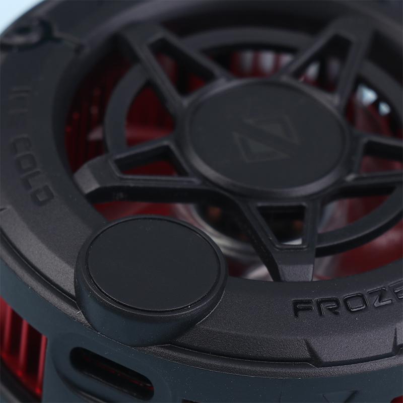 2In1 Universal Portable Magnetic Clip Semiconductor Phone Cooler Digital Display Rgb Light Cooling Fan For Phone