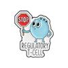 Fashionable Metal Pin Lapel Badge Immune Cell Enamel Brooch Scientific Themed Pin Accessory for Clothes And Bags