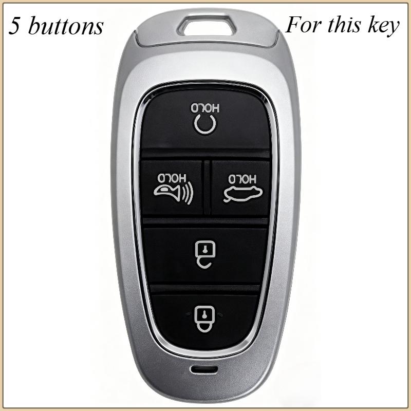 5/6 Buttons Tpu Car Key Case Remote Fob Cover Holder Shell For Hyundai Santa Fe Tucson Nexus Nx4 Atos Prime Solaris