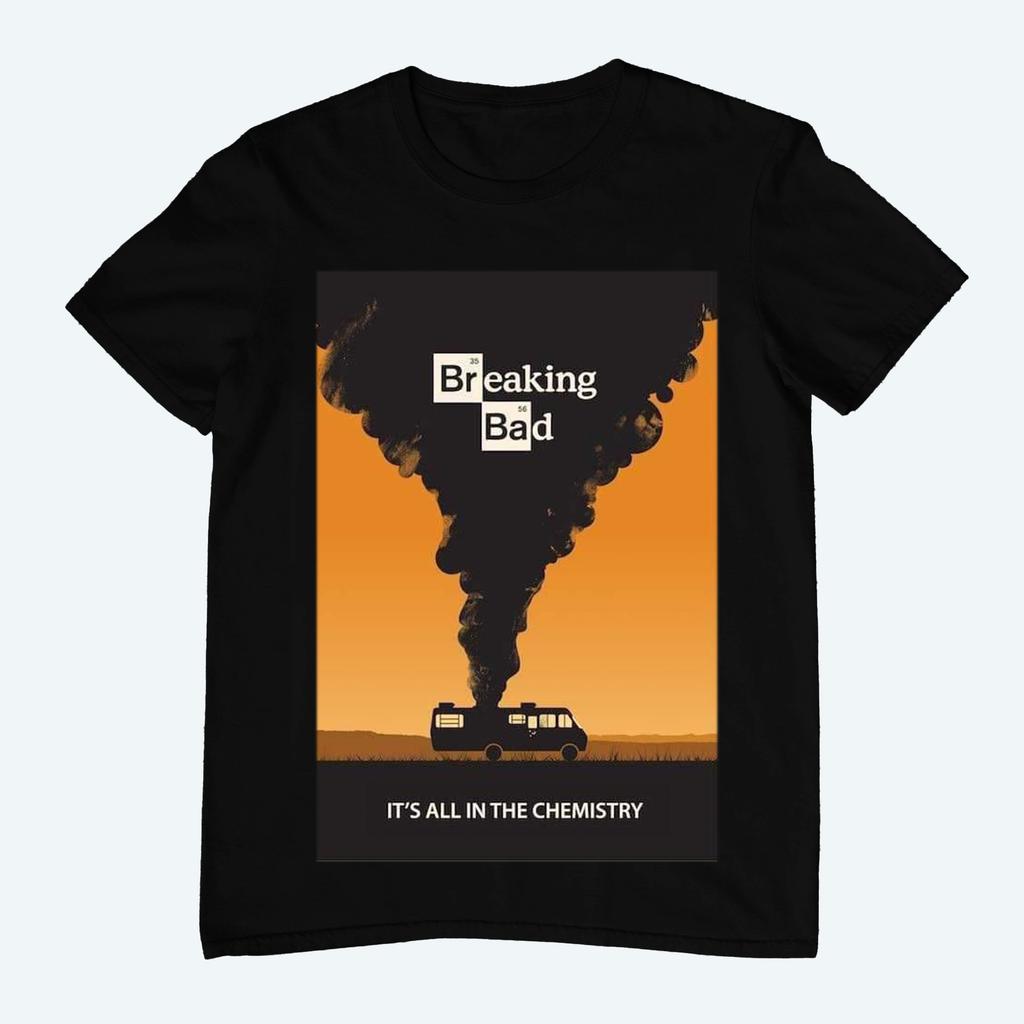 New Summer  Men Pure T-shirt Casual Street T-shirts Shirt Gift Breaking Bad for Fan Gift Unseix Top