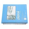 Sketch Book Spiral Bound Sketchbook Blank White Pages Art Sketchbook for Beginner Professional Blue