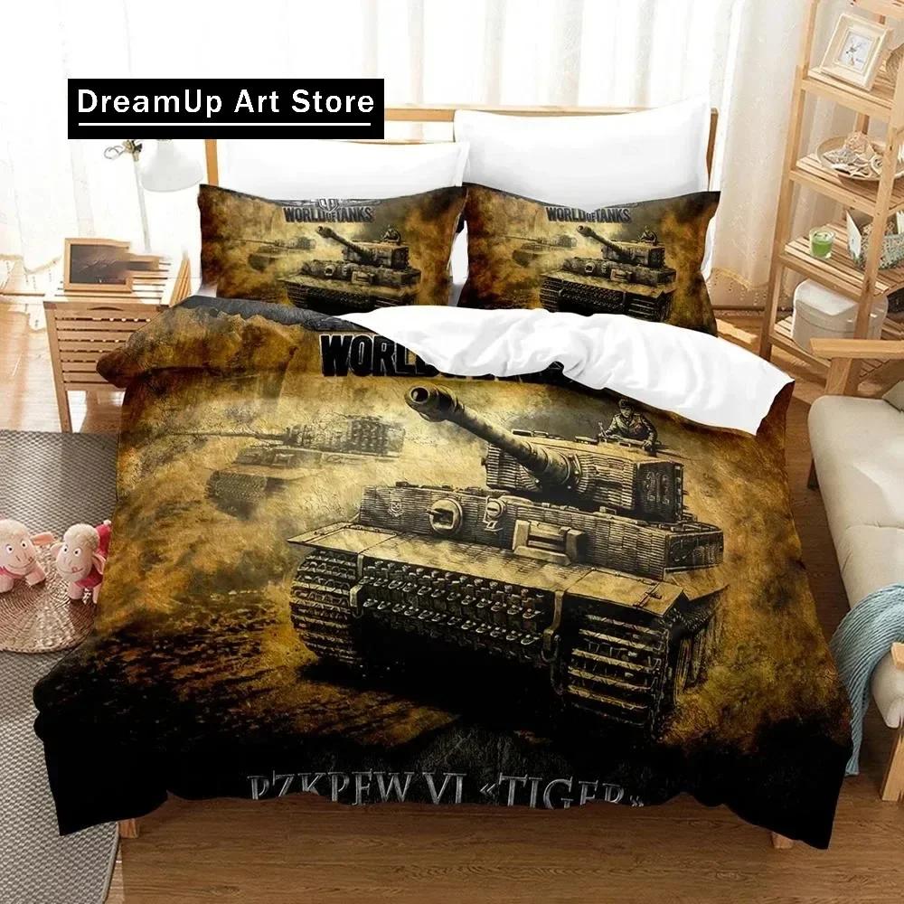 3D Print Game World of Tanks Fashion Bedding Set Boys Girls Twin Queen King Size Duvet Cover Pillowcase Bed boys Adult Bedroom
