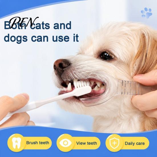 Dog Dental Care Tool Pet Tooth Brushing Helper, Clear Teeth Cleaning Aid, Reusable Mouth Spreader for Tool, Holds The Lip Aside Dogs Cats Easy