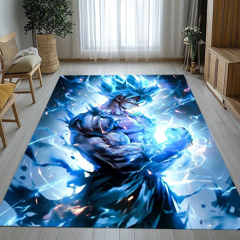Anime D-Dragon Ball Game Cartoon Living Room Non-Slip Area Rug Soft Carpet for Bedroom Kids Playroom Sofa,Home Decor Doormat