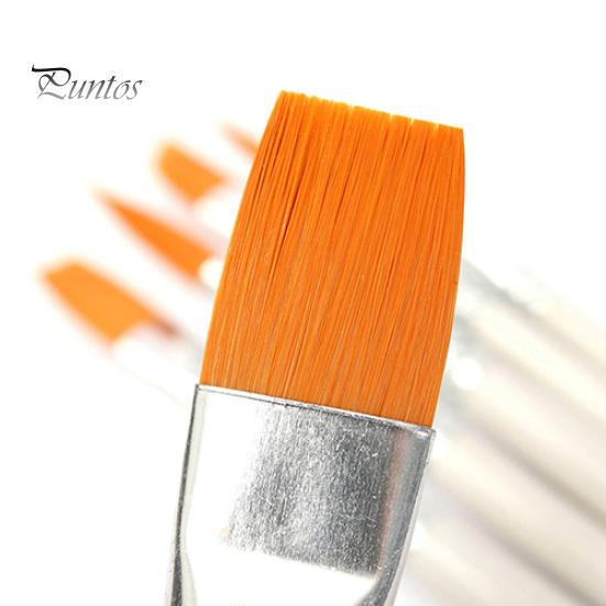 6x Professionelle Malerei Pinsel Set Acryl Öl Aquarell Künstler Pinsel