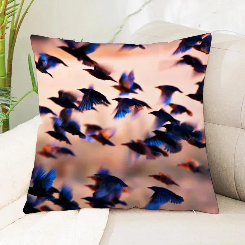 

Роскошный Декор для Дома Наволочка для Подушки Автомобиль Гостиная Диван Наволочка с Узором Волна Пляж Наволочка 66x66cm светло-серый