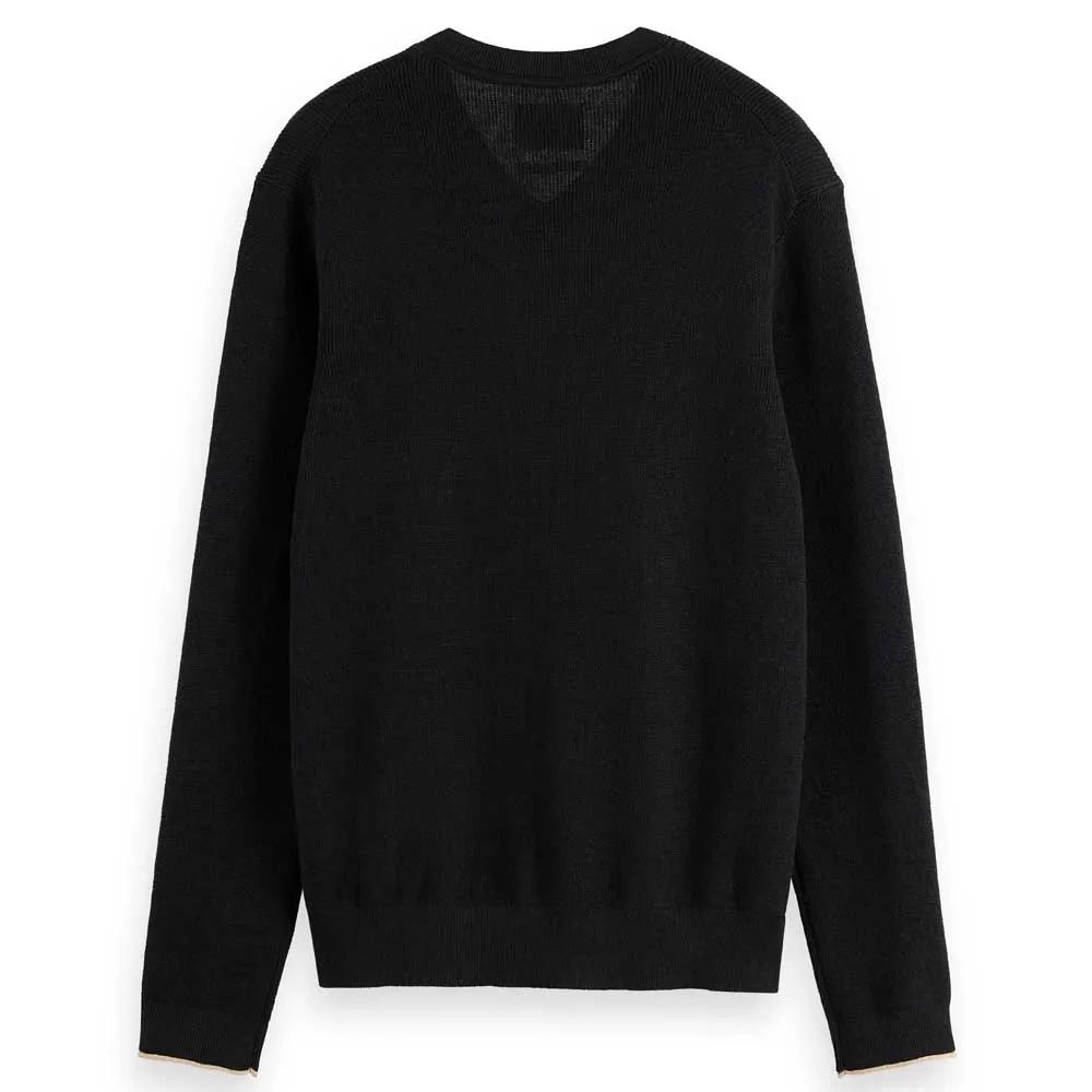 Scotch & Soda Свитер с V-образным вырезом Regular Fit Linen