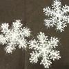 3 Pcs White Snowflake Artificial Christmas Festival Party Home Decor Ornaments