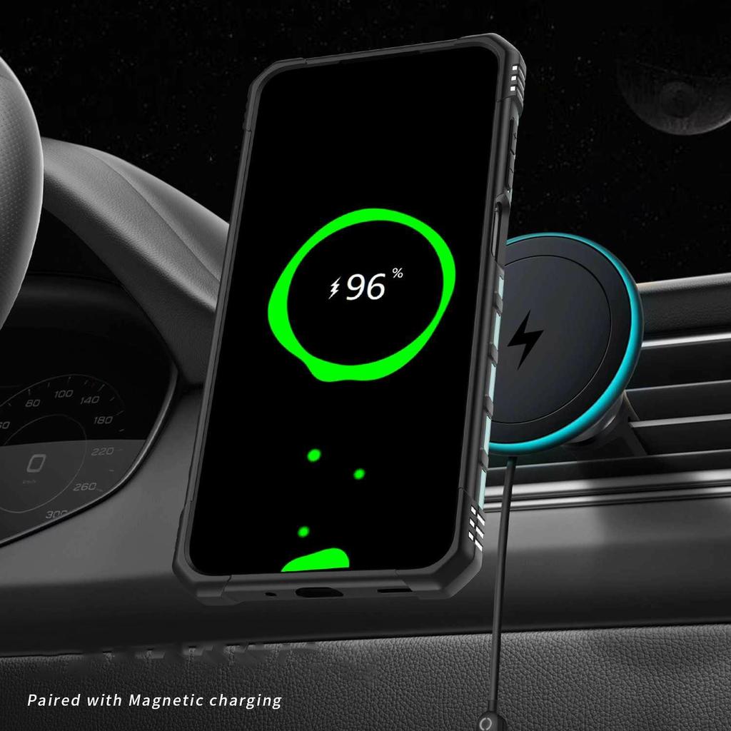 For Samsung Galaxy A15 5G/4G Case Compatible with MagSafe Four Corner Airbags PC+TPU Phone Cover