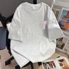 Reines Baumwoll-Kurzarm-Herren-T-Shirt Nationaler Trend Vielseitige Mode Locker Sommer Trendiges Design Druck Gleicher Stil