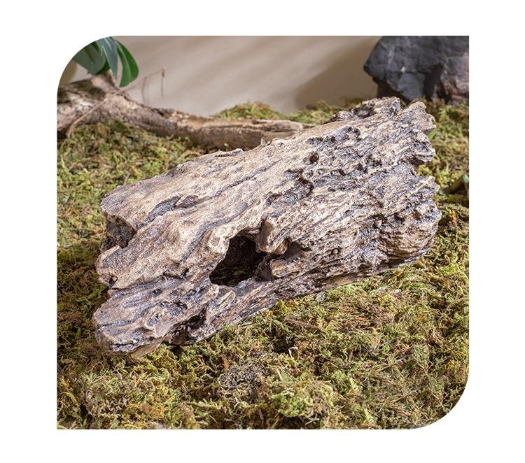 Caverna Esconderijo para Répteis Abrigo de Casca Natural para Tartaruga Lagarto Gecko Escorpião Aranha Anfíbio Decoração de Terrário Habitat Escalada