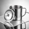 ZHOUYUEHENGSHENG 304 Stainless Steel Mug with Handle and Lid