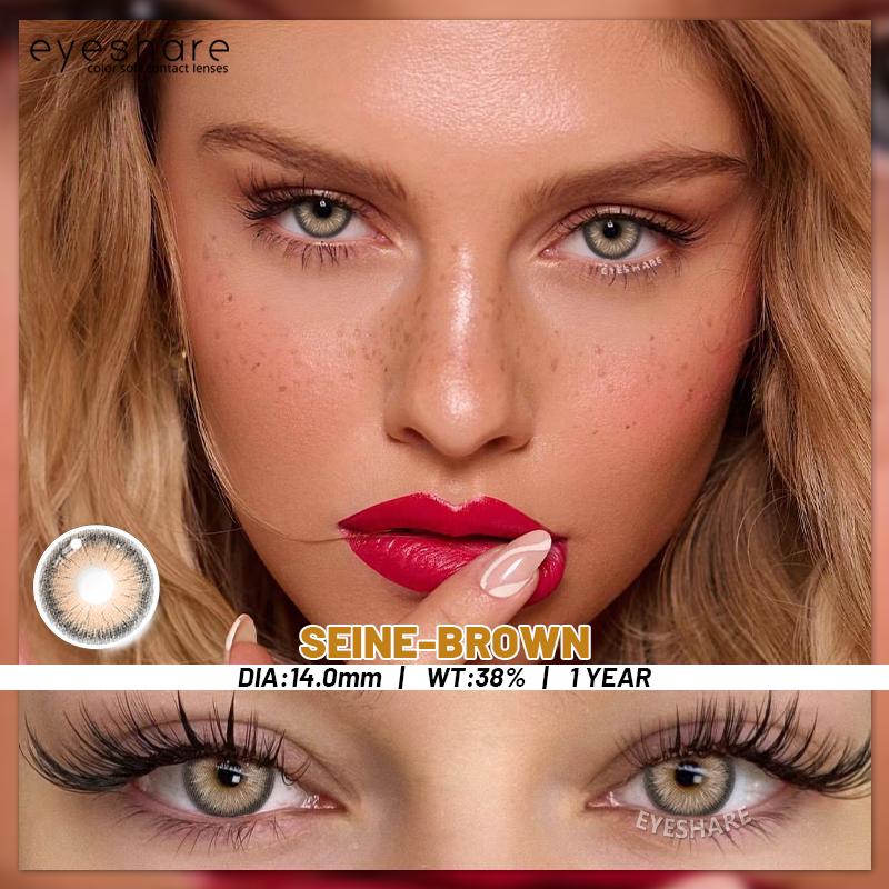 

EYESHARE Цветные контактные линзы Фиолетовые модные новые стильные контактные линзы Серые натуральные удобные цветные линзы Розовые цветные линзы для макияжа 1 пара