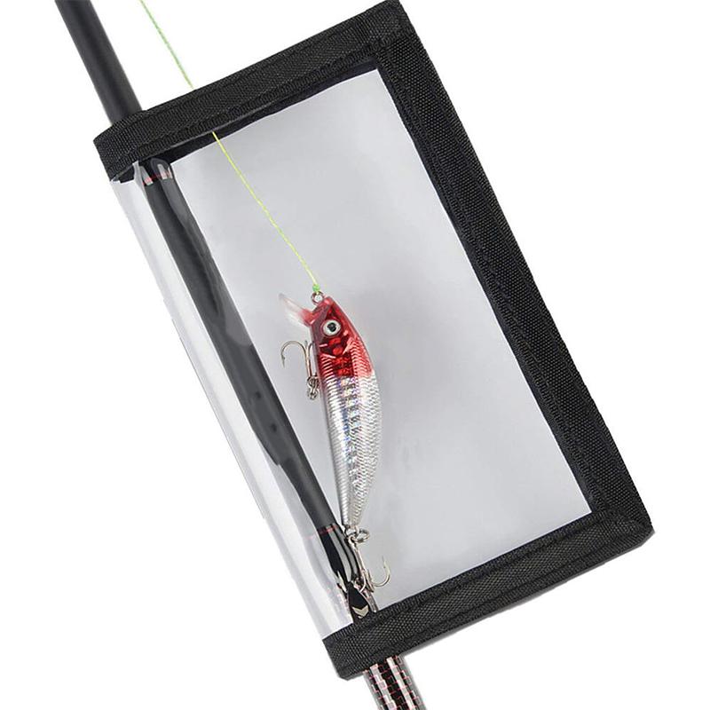 2Pcs Fishing Lure Wraps Covers Fastener Tape Fishing Bait Holder Durable Fishing Hook Covers Lure Wrap Protector Gear