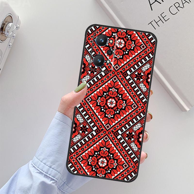 Ukrainian Pattern For Realme 11 10 12 13 14 Pro Plus GT 5 6 6T GT7 Pro C67 C61 C53 C51 C21Y C25S C55 C75 Case