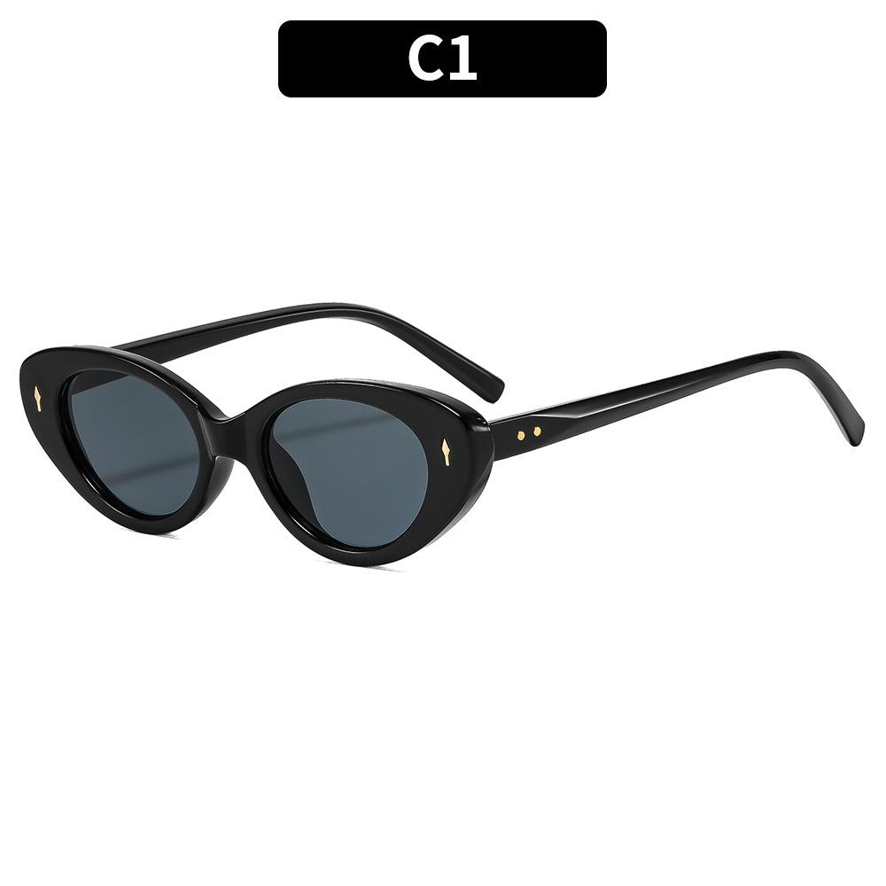 Women s sunglasses - unisex retro oval cat-eye sunglasses