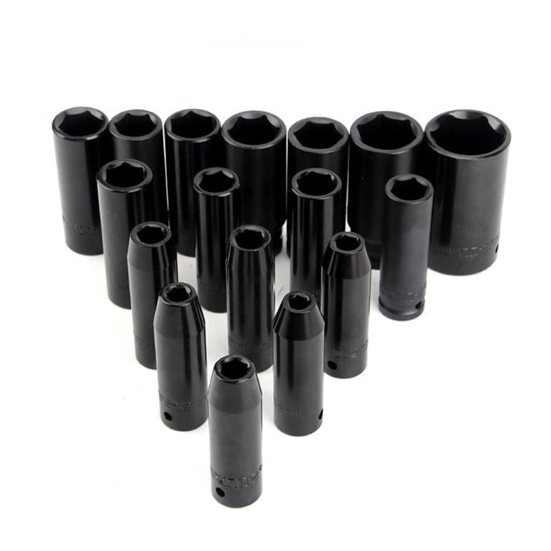 1/2" Inch Drive Deep Impact Sockets Air Pneumatic Socket Wrench Head 8-20mm Standard Car Auto Truck Repair Tool