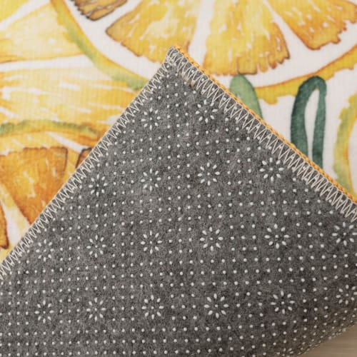 Senko Lemon Lime 2 Kitchen Mat, Interior Mat, Approx. 45 x 120 cm, Yellow, Washable, 72688