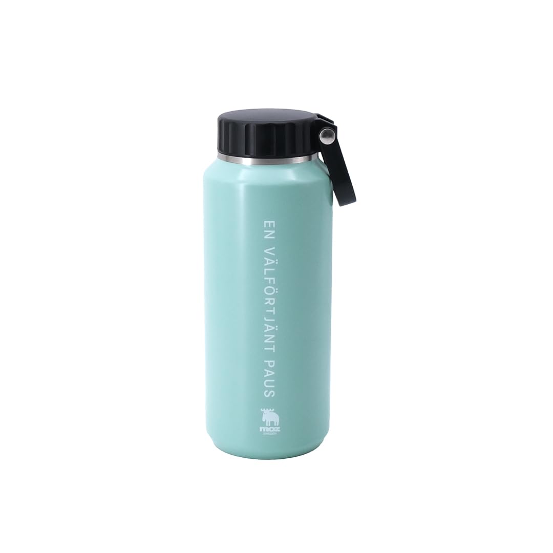 

moz Stainless Steel Bottle with Handle, 500ml, Mug, Handle, Direct Drinking, 500ml, Easy to Clean, Stylish, Vacuum Insulated, Double-Layered,