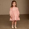 Korean Style Girls' Long Sleeve Embroidered Princess Dress for Spring/Autumn