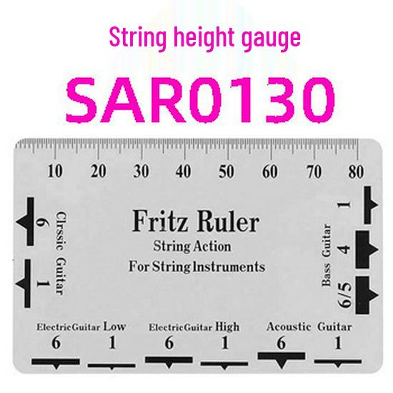 T-Shaped Guitar Radius Gauge & String Spacing Ruler Set